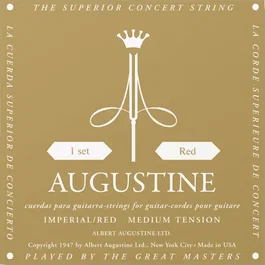 Augustine Jeu de cordes classiques Nylon Transparent Entorchado Argent - Tension Normale