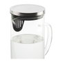 Andrea House Jarre en verre avec couvercle métallique 1,5 l 17 x 9,5 x 22,5 cm