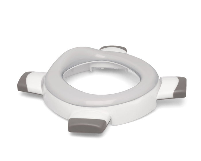 KioKids Reductor WC pliable pour enfants - Siège d'apprentissage de la propreté, adaptateur universel pour toilettes ou pot avec 6 sacs absorbants inclus, blanc