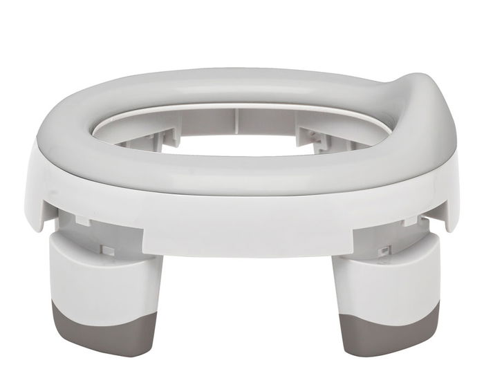 KioKids Reductor WC pliable pour enfants - Siège d'apprentissage de la propreté, adaptateur universel pour toilettes ou pot avec 6 sacs absorbants inclus, blanc