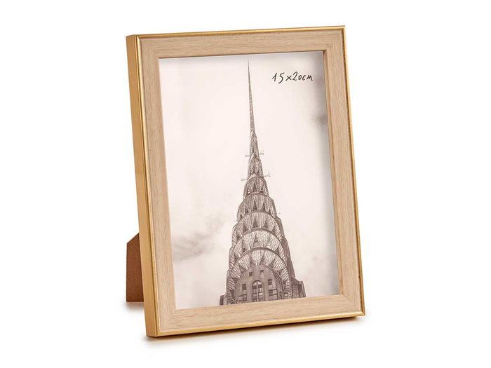 GIFTDECOR Porte-photo Or Couleur Bois 15x20cm GIFTDECOR Porte-photo Or Couleur Bois 15x20cm