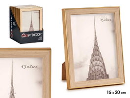 GIFTDECOR Porte-photo Or Couleur Bois 15x20cm