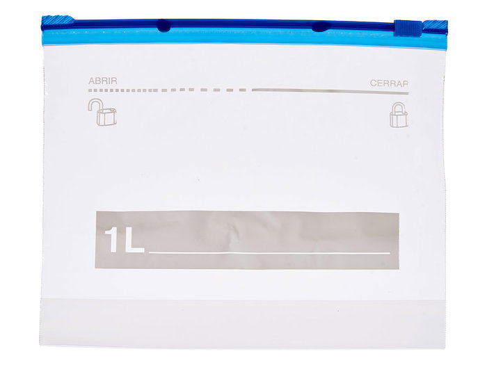 Leknes Sachet Zip Multiusos 20 pièces 1 L 20x17 cm Transparent Polyéthylène Alimentaire (Set de 21) Leknes Sachet Zip Multiusos 20 pièces 1 L 20x17 cm Transparent Polyéthylène Alimentaire (Set de 21)