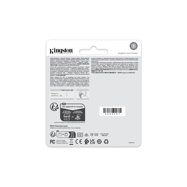 Kingston IronKey Locker+ 50 G2 64GB Clé USB 3.2 Sécurisée avec Cryptage Matériel Kingston IronKey Locker+ 50 G2 64GB Clé USB 3.2 Sécurisée avec Cryptage Matériel