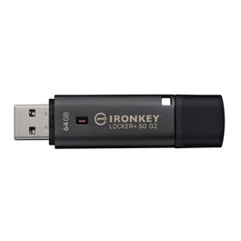 Kingston IronKey Locker+ 50 G2 64GB Clé USB 3.2 Sécurisée avec Cryptage Matériel