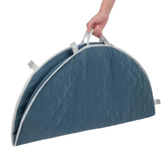 Ingenuity Tapis d'éveil réversible évolutif Cozy Spot Bébé 0-36 mois, Marin, 5 jouets, miroir, coussin, arche pliable bois, lavable machine