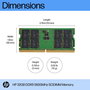 HP Mémoire RAM SODIMM 32 Go DDR5 5600 MHz - Kit de mise à niveau pour PC portable HP (DDR5-5600, 32GB)
