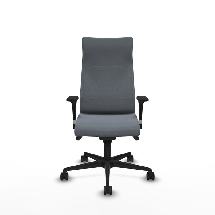 Piqueras Y Crespo Sillón Albacete Gris avec mécanisme Synchro et accoudoirs 1D