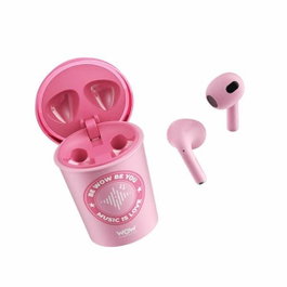 BigBuy Fun Oreillette Bluetooth avec étui en forme de verre (Modèles assortis)