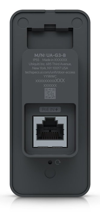 Ubiquiti Lecteur d'Accès Proximité avec Bluetooth 4.1, NFC, Alimentation PoE, Port RJ45 10/100 MbE, Résistance IP55 en Polycarbonate et Verre