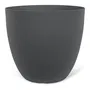 GARDEN ID - Pot de fleurs Phoenix Anthracite - 48 x 42 cm - 100% Recyclé et Recyclable - Résistant au Gel et aux UV - Pour Extérieur et Jardin