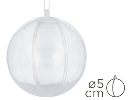 Innspiro Pack de 12 boules en plastique transparent de 5 cm