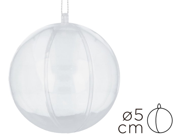 Innspiro Pack de 12 boules en plastique transparent de 5 cm Innspiro Pack de 12 boules en plastique transparent de 5 cm