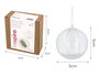 Innspiro Pack de 12 boules en plastique transparent de 5 cm