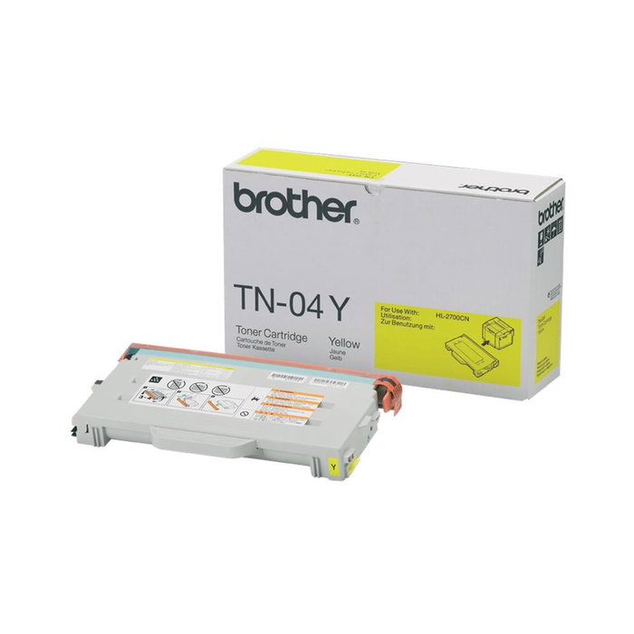 Brother TN04Y Cartouche Toner Jaune Original - Haute Capacité 6600 Pages pour Imprimante Laser Brother TN04Y Cartouche Toner Jaune Original - Haute Capacité 6600 Pages pour Imprimante Laser
