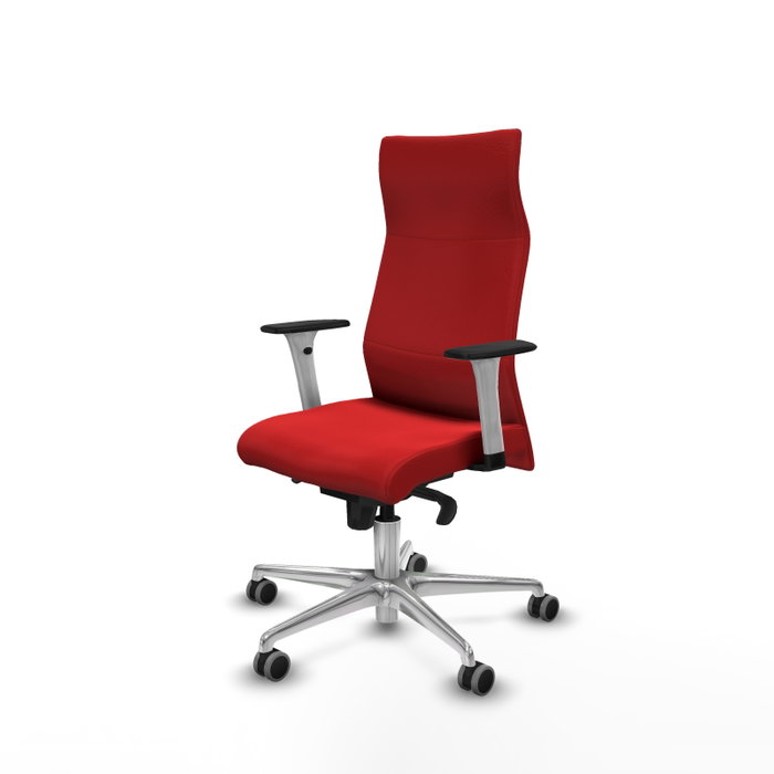 Piqueras Y Crespo Fauteuil Albacete, Synchrone, Similicuir Rouge