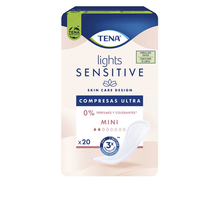 Tena Lady TENA LIGHTS mini compresses ultra sensibles 20 u Tena Lady TENA LIGHTS mini compresses ultra sensibles 20 u
