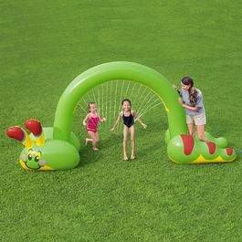Bestway 52398 Asperseur Gonflable Jumbo Ver de Terre 338x110x188 cm +2 Ans Jardin