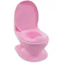 Nuby - Pot d'apprentissage My Real Potty avec chasse d'eau sonore et couvercle - Rose - Design réaliste de toilette adulte pour bébé