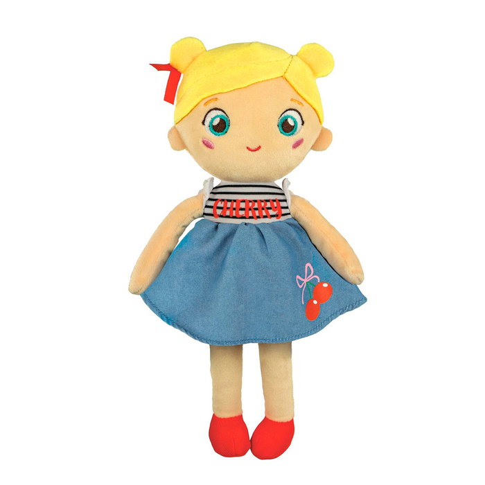 Clementoni Poupée Souple Cherry Terry 17601 avec peluche douce, jouet d'éveil sensoriel multilingue dès la naissance Clementoni Poupée Souple Cherry Terry 17601 avec peluche douce, jouet d'éveil sensoriel multilingue dès la naissance