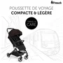 Hauck Poussette compacte Travel N Care - Pliage une main, châssis autonome, capote UPF 50+, siège inclinable, roues EVA