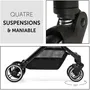 Hauck Poussette compacte Travel N Care - Pliage une main, châssis autonome, capote UPF 50+, siège inclinable, roues EVA