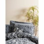 Parure de couette 220 x 240 cm en coton renforcé Anthracite - 3 pièces