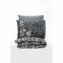Parure de couette 220 x 240 cm en coton renforcé Anthracite - 3 pièces