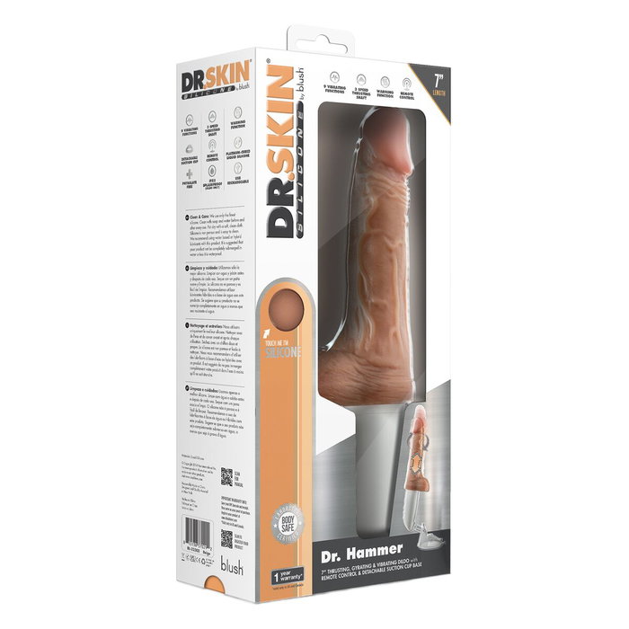 Gode réaliste Blush Dr Skin Silicone Ø 3,6 cm (13,9 cm)
