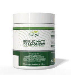 SOTYA Bisglycinate de Magnésium + Zinc + Vitamine D 300 Capsules