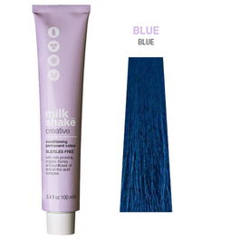 Milk Shake Creative Color Feel - Teinture permanente sans SLS/SLES, 0.1.A Blue (Bleu), 100 ml pour cheveux - Italie
