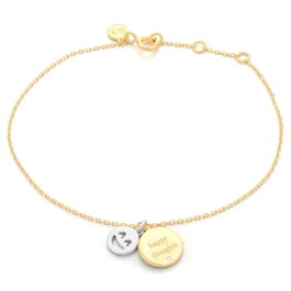 Secrecy Bracelet HAPPY Argent 925 Recyclé et Or 18K avec Diamant