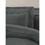 BigBuy Home Parure de couette Anthracite 220 x 240 cm en satin de coton