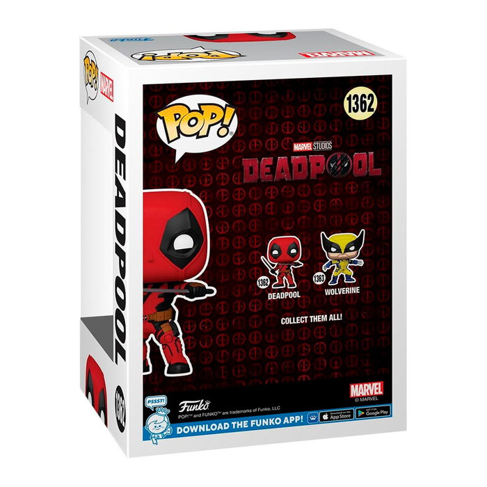 Funko Pop! Vinyle - Deadpool (Deadpool et Wolverine, Marvel Studios) - Figurine Collection - Environ 10 cm Funko Pop! Vinyle - Deadpool (Deadpool et Wolverine, Marvel Studios) - Figurine Collection - Environ 10 cm
