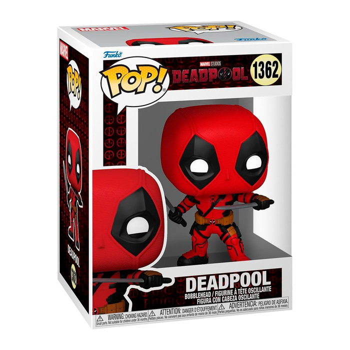 Funko Pop! Vinyle - Deadpool (Deadpool et Wolverine, Marvel Studios) - Figurine Collection - Environ 10 cm Funko Pop! Vinyle - Deadpool (Deadpool et Wolverine, Marvel Studios) - Figurine Collection - Environ 10 cm