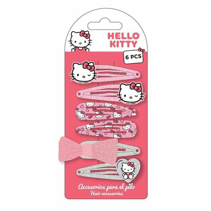 Cerdá Accesorios Pelo Clips 6 Piezas Hello Kitty - Rose