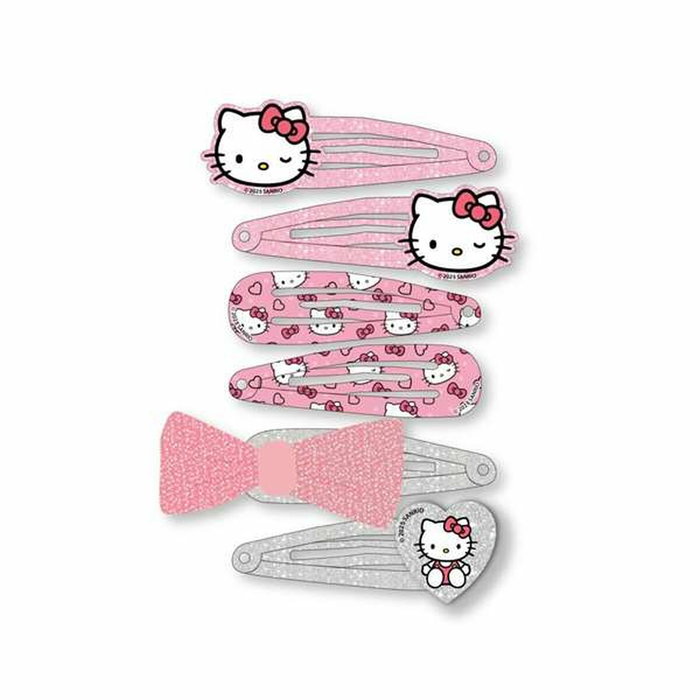 Cerdá Accesorios Pelo Clips 6 Piezas Hello Kitty - Rose