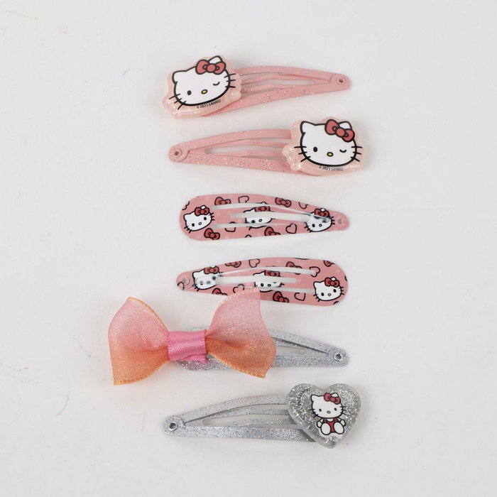 Cerdá Accesorios Pelo Clips 6 Piezas Hello Kitty - Rose