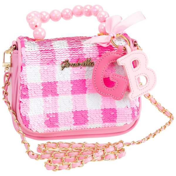 Nice Sac Réversible à Paillettes et Motif Vichy Nice Sac Réversible à Paillettes et Motif Vichy