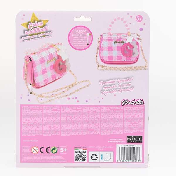 Nice Sac Réversible à Paillettes et Motif Vichy Nice Sac Réversible à Paillettes et Motif Vichy