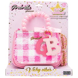 Nice Sac Réversible à Paillettes et Motif Vichy
