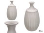 Giftdecor Vase en Céramique Col Étroit Gris 48 cm de Hauteur