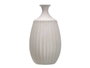 Giftdecor Vase en Céramique Col Étroit Gris 48 cm de Hauteur