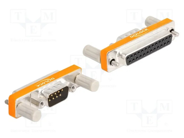 DELOCK Adaptateur D-Sub 25 broches femelle vers D-Sub 9 broches mâle DELOCK Adaptateur D-Sub 25 broches femelle vers D-Sub 9 broches mâle