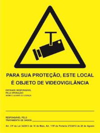 GO Panneau de signalisation CCTV 150X200