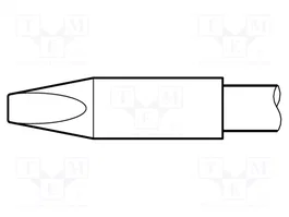 JBC TOOLS Pointe tournevis 2,4x0,6mm longue durée