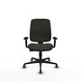PIQUERAS Y CRESPO Chaise de Bureau Alares Synchro Noir avec Accoudoirs 1D