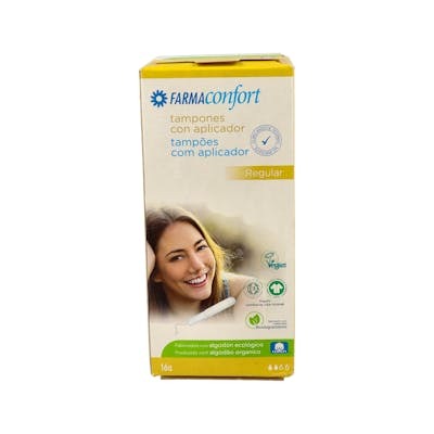 Farmaconfort Tampons Hygiéniques Réguliers en Coton, 16 Unités Farmaconfort Tampons Hygiéniques Réguliers en Coton, 16 Unités