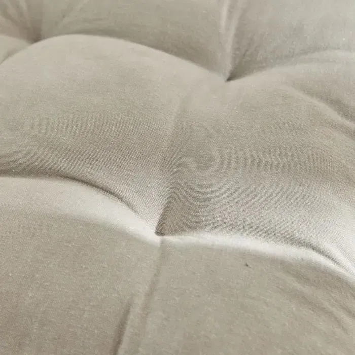 Today Assise Matelassée - Gamme Charme - Housse en Coton avec Broderie et Liseré Dentelle - 40x40 cm - Fixation par Nouettes Today Assise Matelassée - Gamme Charme - Housse en Coton avec Broderie et Liseré Dentelle - 40x40 cm - Fixation par Nouettes