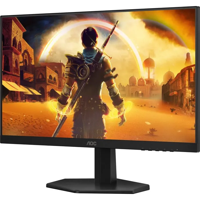 AOC 24G42E - Écran PC Gamer 23.8" (60.45 cm) Full HD 180 Hz Dalle Fast IPS 0.5 ms MPRT, HDR10, Compatible G-Sync, HDMI, DisplayPort